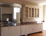 White Custom kitchen for restored mansion white custom kitchen